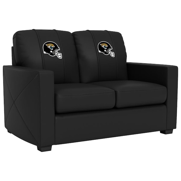 Dreamseat Silver Loveseat with Jacksonville Jaguars Helmet Logo XZ7759003LSCDBK-PSNFL20087 - main